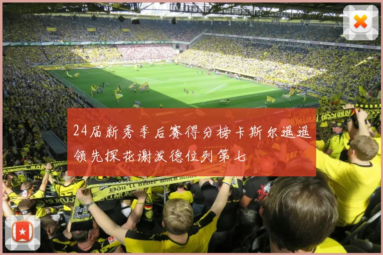 24届新秀季后赛得分榜卡斯尔遥遥领先探花谢泼德位列第七